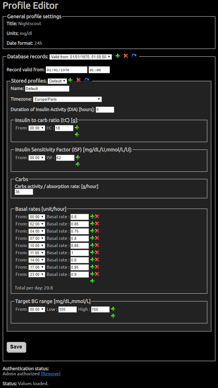 profile editor